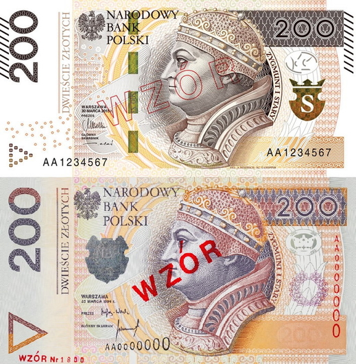 Từ tháng 2 năm 2016 sẽ có đồng bạc 200 zł mới