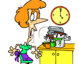 Vợ tôi không vào bếp nữa.