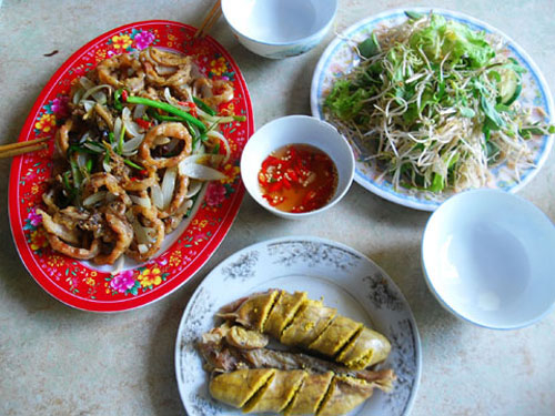 Lên Giằng... ăn cá chiên