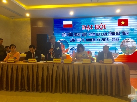 Đại hội Hội hữu nghị Việt Nam - Ba Lan tỉnh Hà Tĩnh
nhiệm kỳ 2018-2023