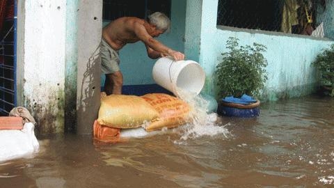 TP.HCM: Mệt mỏi với triều cường