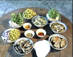 Bông điên điển - Đặc sản mùa nước nổi