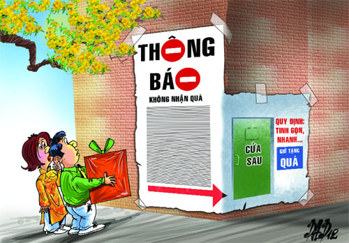 Thông báo không nhận quà