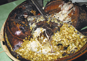 Gỏi trứng sam Cần Giờ