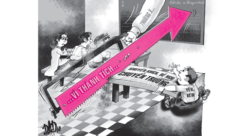 Loại học sinh yếu vì bệnh thành tích