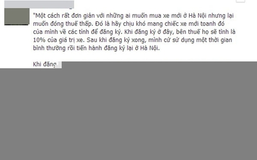 'Bày mưu' lách thuế trước bạ xe mới