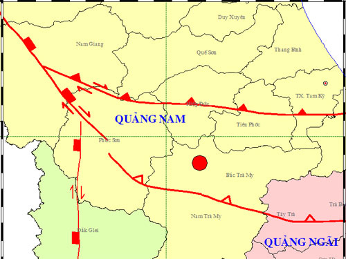 Động đất mạnh chưa từng thấy gần Sông Tranh 2