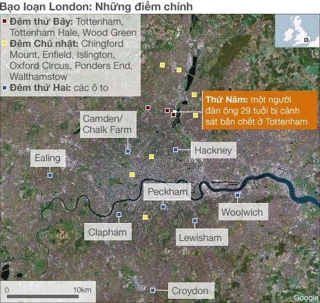 Hơn 700 người bị bắt ở London