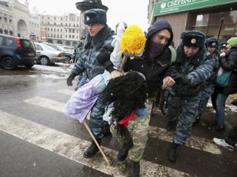 Phe chống Putin lại xuống đường ở thủ đô Nga