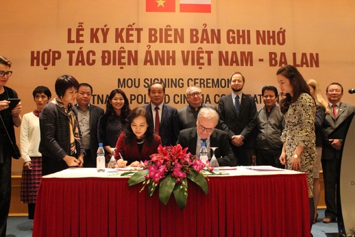 Lễ ký kết biên bản ghi nhớ hợp tác giữa điện ảnh Việt Nam – Ba Lan