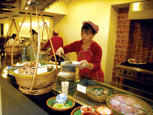 Trên cái vốc tay