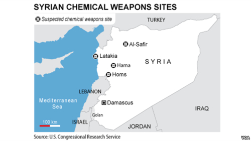Tây phương dự trù các biện pháp đối với vũ khí hóa học của Syria