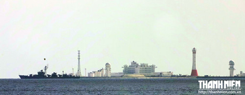 ‘Thành phố nổi’ trái phép của Trung Quốc trên bãi Gạc Ma