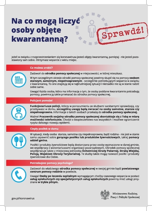 Coronavirus: Những người đang bị cách ly thì có thể trông đợi được gì? (Ba Lan)