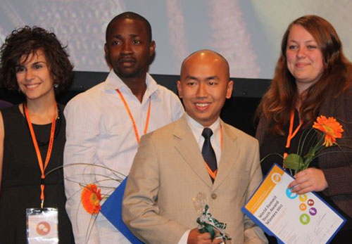 Chàng trai Việt nhận giải thưởng của Liên Hiệp Quốc
