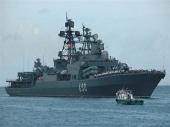 Hai chiến hạm Nga chuẩn bị cập bến Syria