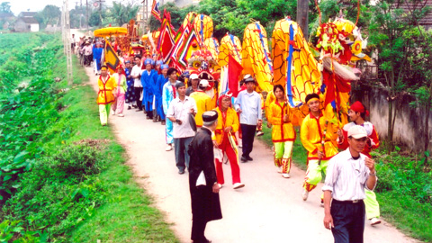 Đặc sắc múa tứ linh ở Đại Thắng, Nam Định