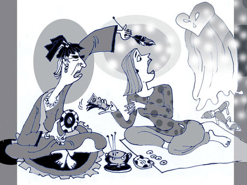 Cuối năm, đi xem bói tình duyên