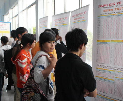 Mua vé tàu Tết: Lại nghẽn