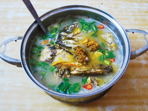 Cháo cá trảnh sông Cổ Cò
