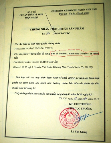 Khui bằng chứng sữa Danlait lừa đảo người tiêu dùng Việt