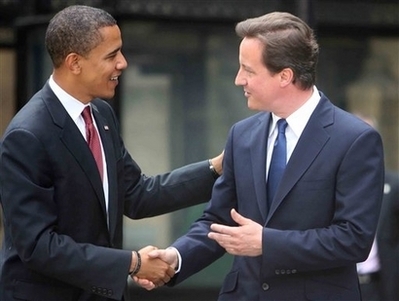 David Cameron hội đàm với ông Obama