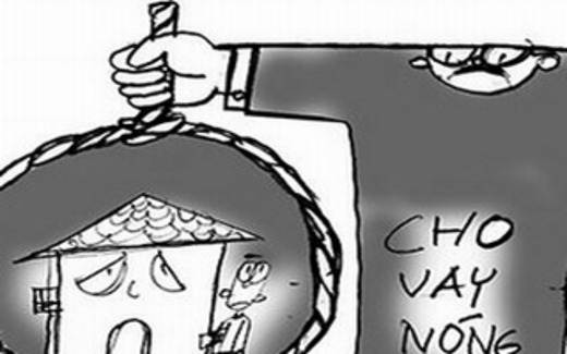 Cắm nhà lấy tiền cho vay ‘nóng’, cả làng mang nợ