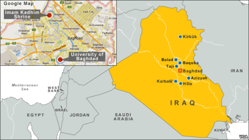Iraq: 72 người chết trong các cuộc tấn công vào tín đồ Hồi Giáo Shia hành hương