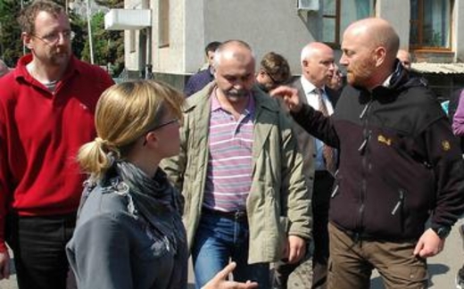 Những quan sát viên của OBWE được phóng thích đã đến Donieck