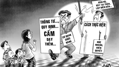 Bắt dạy thêm như bắt trộm