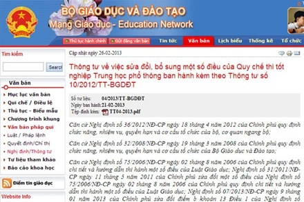 Bộ Giáo dục bỏ quy định cấm phát tán thông tin tiêu cực
