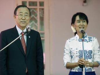 Tổng thư ký LHQ ca ngợi nhà đối lập Miến Điện Aung San Suu Kyi