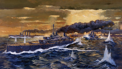 31/05/1916: Trận Jutland, trận hải chiến lớn nhất Thế chiến I, bắt đầu