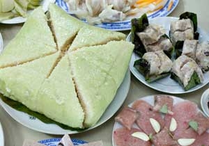 Bánh chưng ngày Tết