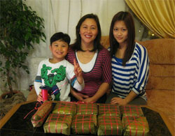 Ở Đức gói bánh chưng