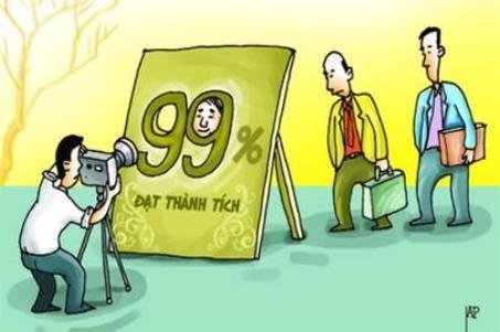 Thi đua là "vi rút" gây bệnh thành tích?