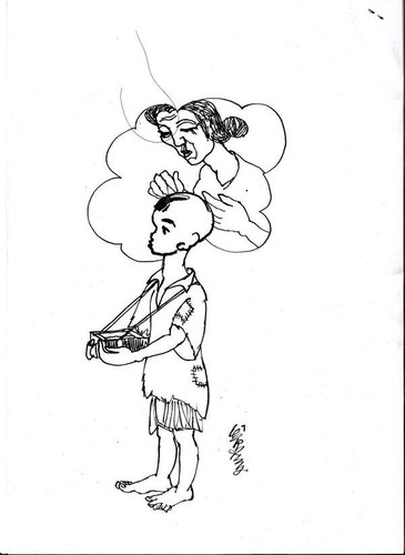 Bàn chân và chiếc trực thăng