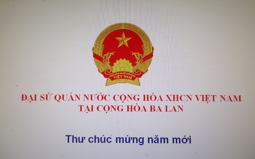 Thư chúc mừng năm mới của Đại sứ quán nước CHXHCN Việt Nam