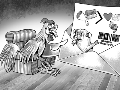 Thư của heo gửi cho gà