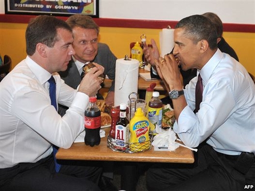 Ông Obama, Medvedev tái xác định bang giao Mỹ - Nga