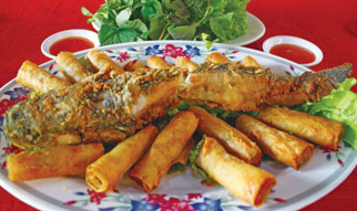 Chả giò cá lóc miền Tây