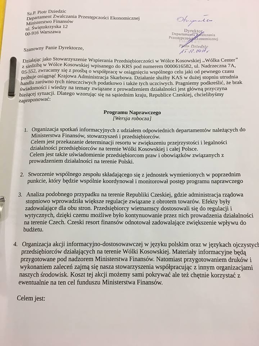 Thêm một Hiệp hội ra tay hỗ trợ doanh nghiệp vùngWólka Kosowska