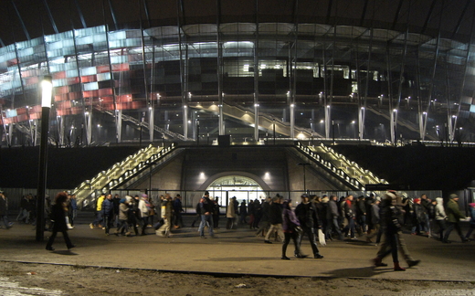 Đón năm mới 2014 tại SVĐ quốc gia, Warszawa.