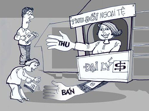Điểm thu đổi ngoại tệ hay “chợ” USD?