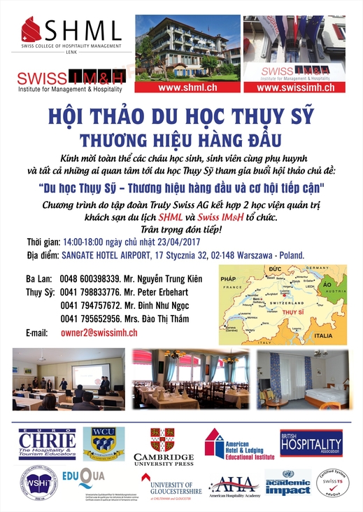 Hội thảo du học Thụy Sĩ