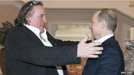 Depardieu được Nga chào đón nồng nhiệt