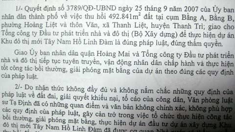 Không có tên trong quyết định vẫn bị thu hồi đất?
