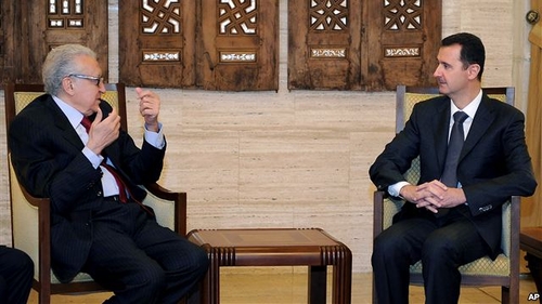 Đặc sứ Brahimi hội đàm với Tổng thống Syria