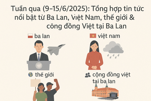 Tuần qua (9–15/6/2025): Tổng hợp tin tức nổi bật từ Ba Lan, Việt Nam, thế giới & cộng đồng Việt tại Ba Lan