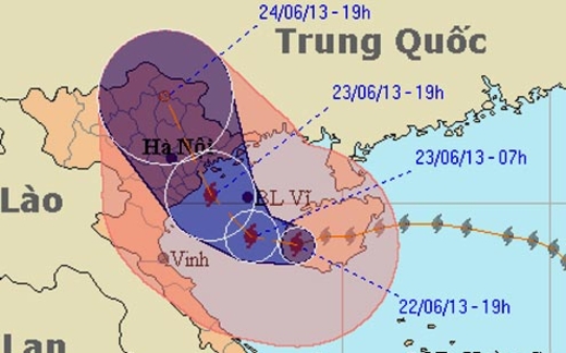 Hoàn lưu bão gây mưa to, gió mạnh